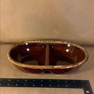Hull Pottery divided serving dish